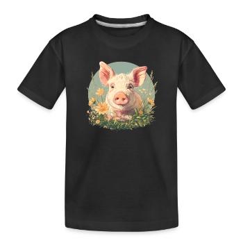 Cochon Cochon - T-shirt bio Premium Enfant - noir - Devant