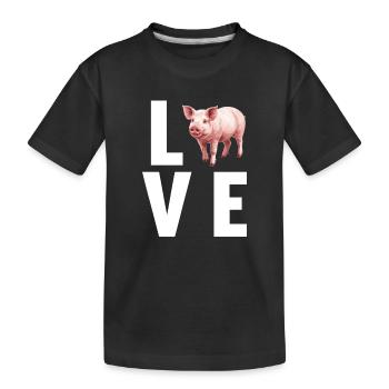 Cochon Cochon - T-shirt bio Premium Enfant - noir - Devant