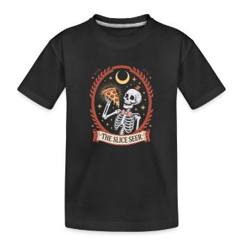 L’Occulte de la Squelette Squelette de la Pizza Schelet, Lune Occulte - T-shirt bio Premium Enfant - noir - Devant