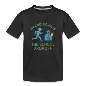 Running Mom, Dad, Jogging Parents - Kids' Premium Organic T-Shirt - black - Front