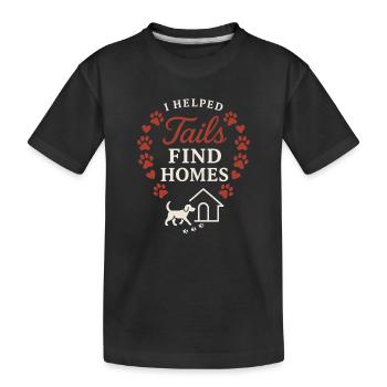 Adoptionstag-haustierrettungs-tierheim - Kinder Premium Bio T-Shirt - Schwarz - Vorne