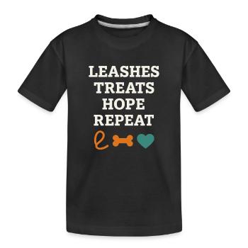 Adoptionstag-haustierrettungs-tierheim - Kinder Premium Bio T-Shirt - Schwarz - Vorne