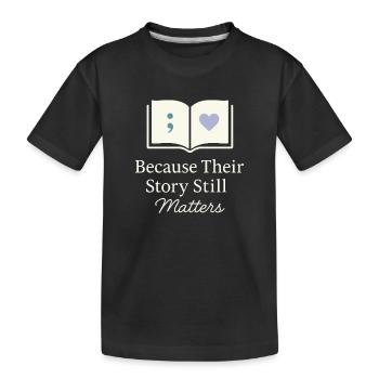 Suicide Loss Remembrance Walk Suicide - Kids' Premium Organic T-Shirt - black - Front