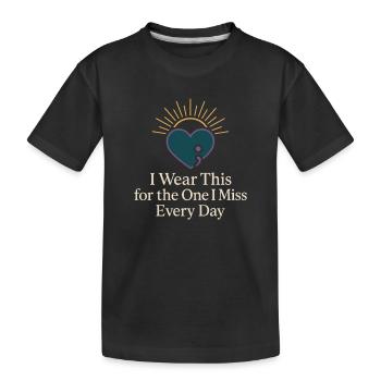Suicide Loss Remembrance Walk Suicide - Kids' Premium Organic T-Shirt - black - Front