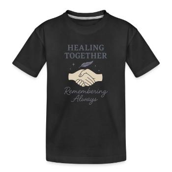 Bereavement Support Remembrance Group - Kids' Premium Organic T-Shirt - black - Front
