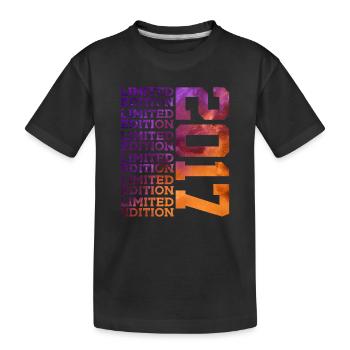 9 ANS ÉDITION LIMITÉE 2017 9E ANNIVERSAIRE - T-shirt bio Premium Enfant - noir - Devant