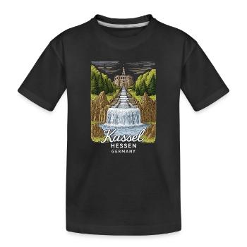Kassel - Kids' Premium Organic T-Shirt - black - Front