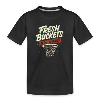 Basketball Spruch Humor Basketballer Geschenkidee - Kinder Premium Bio T-Shirt - Schwarz - Vorne
