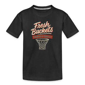 Basketball Spruch Humor Basketballer Geschenkidee - Kinder Premium Bio T-Shirt - Schwarz - Vorne