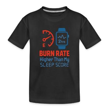 Startup Founder Survivor Burnout Recover - Kids' Premium Organic T-Shirt - black - Front