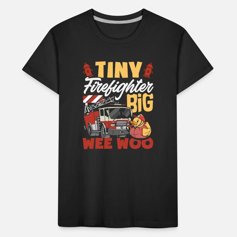 Wee Woo Squad Fire Tiny Feuerwehrmann Kinder Premium Bio T-Shirt