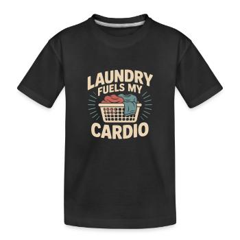 Humour en lingerie - T-shirt bio Premium Enfant - noir - Devant