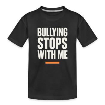 Sympathie anti-harcèlement, Lève-toi - T-shirt bio Premium Enfant - noir - Devant