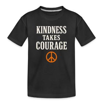 Sympathie anti-harcèlement, Lève-toi - T-shirt bio Premium Enfant - noir - Devant
