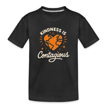 Sympathie anti-harcèlement, Lève-toi - T-shirt bio Premium Enfant - noir - Devant