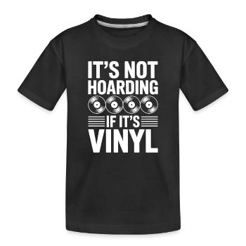 Vinyl Dit vinyles Vinyl Cadeau Vinyle Drôle - T-shirt bio Premium Enfant - noir - Devant