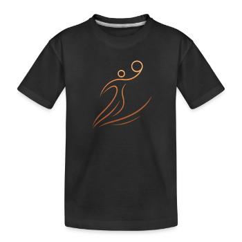 Basketball Basketballer Geschenkidee Baller Bball - Kinder Premium Bio T-Shirt - Schwarz - Vorne