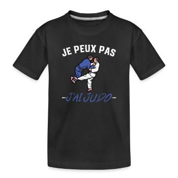 Ich kann nicht. Ich habe Judo. - Kinder Premium Bio T-Shirt - Schwarz - Vorne