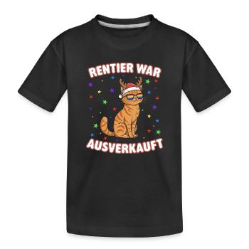Le renne a été vendu - T-shirt bio Premium Enfant - noir - Devant
