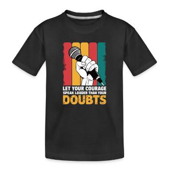 Poetry Slam Speak Loud Slam Poetry - Kids' Premium Organic T-Shirt - black - Front