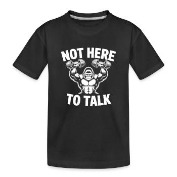 Drôle de cadeau de la musculation en mode bodybuilding - T-shirt bio Premium Enfant - noir - Devant