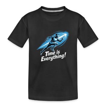 Le temps est tout, coureur - T-shirt bio Premium Enfant - noir - Devant