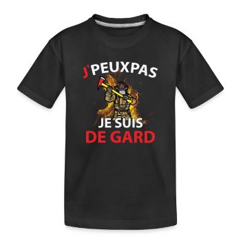 Je peux pas J'ai Suis de Gard - T-shirt bio Premium Enfant - noir - Devant