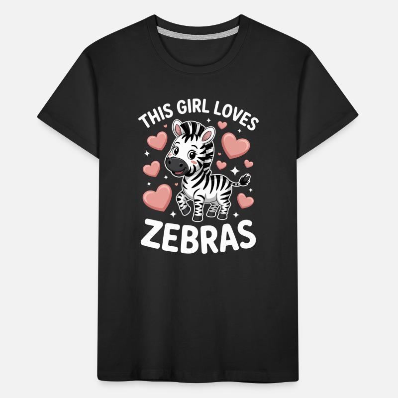 Zebra Spruch Lustiges Zebra Geschenk Kinder Premium Bio T-Shirt