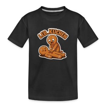 Gâteau en pain d’épices Premiers secours drôles - T-shirt bio Premium Enfant - noir - Devant