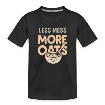 Culture du petit-déjeuner de la bouillie du jour au lendemain - T-shirt bio Premium Enfant - noir - Devant