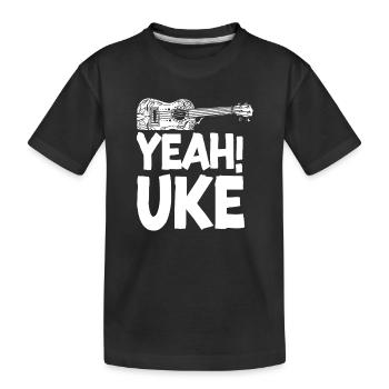 Hawaiian Ukulele Uke Yeah! Uke - T-shirt bio Premium Enfant - noir - Devant