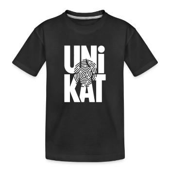 Unique Unique Individual Self-Worth Unique - Kids' Premium Organic T-Shirt - black - Front