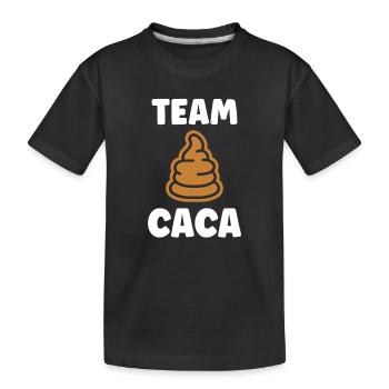 caca - T-shirt bio Premium Enfant - noir - Devant