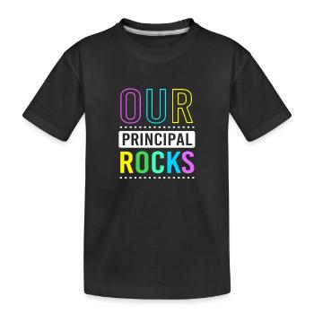 Direktor Schulleitung Schule Rektor Schulleiter - Kinder Premium Bio T-Shirt - Schwarz - Vorne