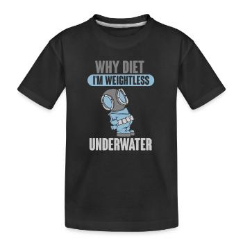 Plongeur Plongeur Snorkeling Plongeur récréatif - T-shirt bio Premium Enfant - noir - Devant