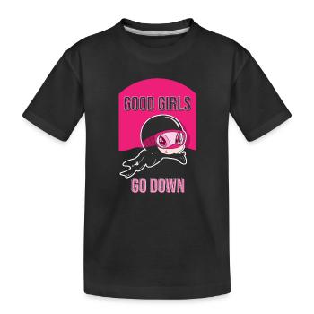 Plongeur Plongeur Snorkeling Plongeur récréatif - T-shirt bio Premium Enfant - noir - Devant