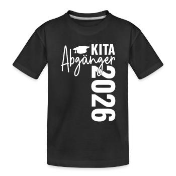 Diplômés en garderie 2026 - T-shirt bio Premium Enfant - noir - Devant