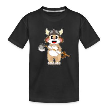 Hache Viking de chien - T-shirt bio Premium Enfant - noir - Devant