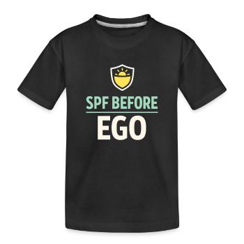 Spf Culture Identity Skin Care Humor - Kids' Premium Organic T-Shirt - black - Front