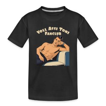 Toni's Fanclub - Kinder Premium Bio T-Shirt - Schwarz - Vorne