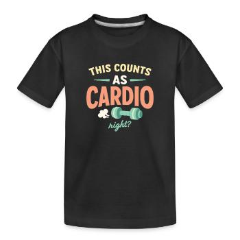Vorgeburtliches Yoga Werdende Mutter - Kinder Premium Bio T-Shirt - Schwarz - Vorne