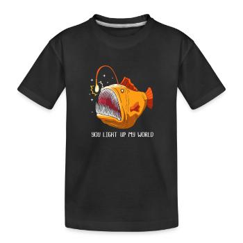 Frogfish - Kids' Premium Organic T-Shirt - black - Front
