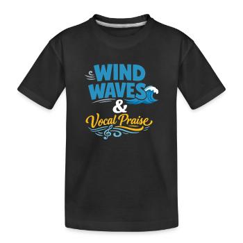 Communauté de musique folk Shanty Crew - T-shirt bio Premium Enfant - noir - Devant