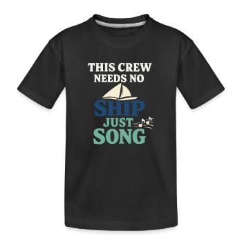 Communauté de musique folk Shanty Crew - T-shirt bio Premium Enfant - noir - Devant