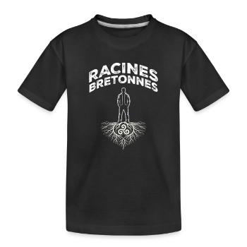 Bretagne Racines Bretonnes Triskell Identité - T-shirt bio Premium Enfant - noir - Devant