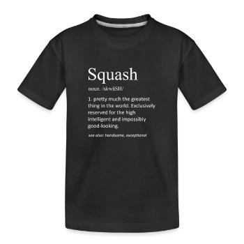 Définition de la courge : Citation drôle de jeu de mots dans le dictionnaire - T-shirt bio Premium Enfant - noir - Devant
