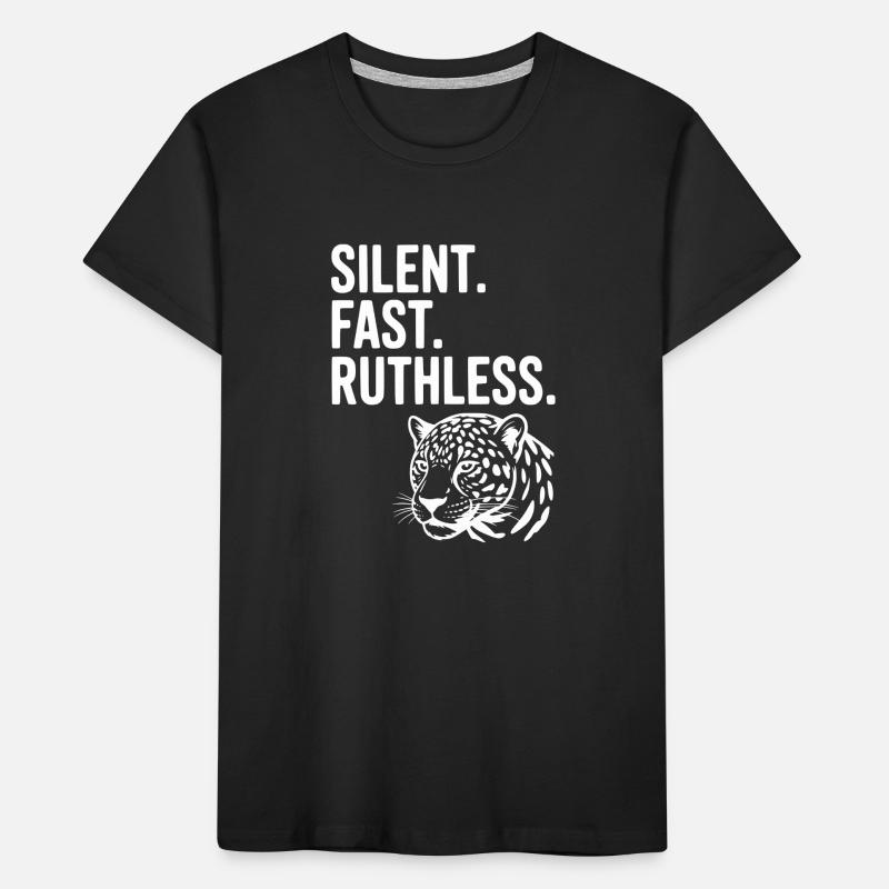 Silent. Fast. Ruthless. Kids' Premium Organic T-Shirt
