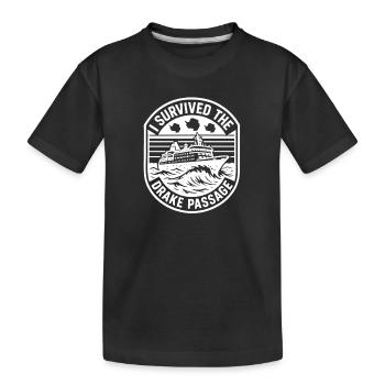 J’ai franchi le passage en Antarctique - T-shirt bio Premium Enfant - noir - Devant