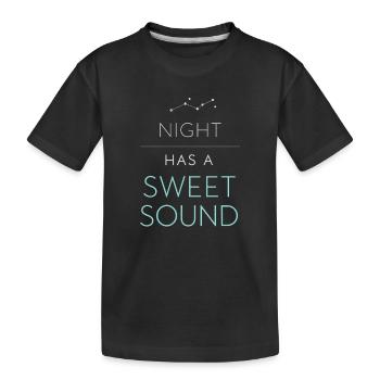 Navigation de nuit avec - T-shirt bio Premium Enfant - noir - Devant