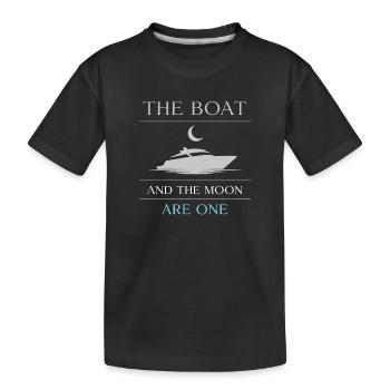 Navigation de nuit avec - T-shirt bio Premium Enfant - noir - Devant